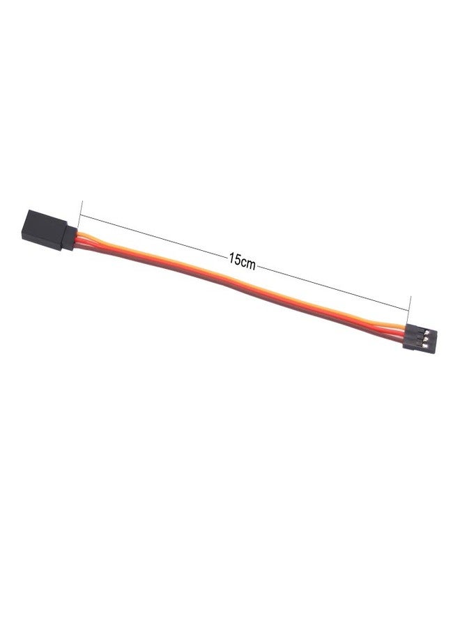 OliRC 10pcs 15cm 3-pin Male to Female Cable Remote Control Servo Extension Lead 22awg 60cores Wire (C62-10) - Image 2